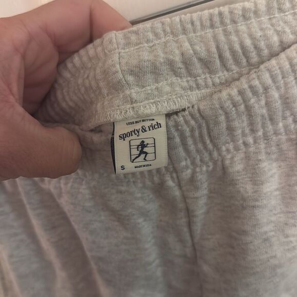 Sporty & Rich Upper East Side Sweatpant SRWC In Heather Gray Women's Size Small - Picture 7 of 8